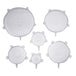 Smart Kitchen "Stretch & Seal" Lids (6 pcs set) - Indigo-Temple