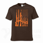 Second Amendment US Flag T-Shirt - Indigo-Temple