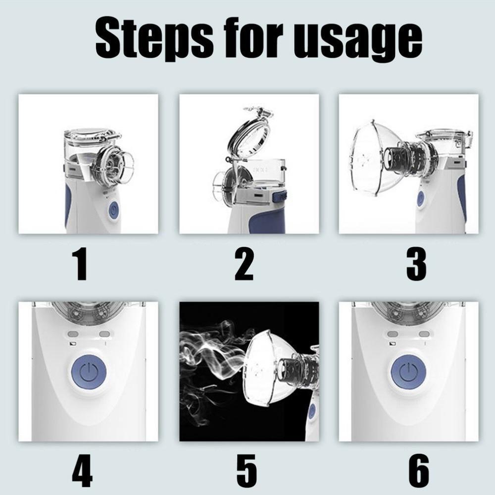 Quick-Relief Portable Ultrasonic Nebulizer - Indigo-Temple