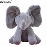 Peek-a-boo Interactive Elephant Plush Dolls - Indigo-Temple