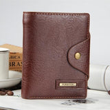 PIROYCE™ Classic Snap-Button Leather Wallet - Indigo-Temple