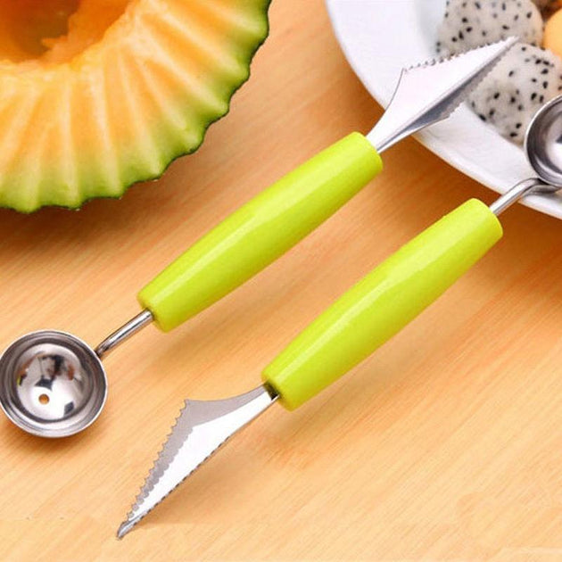 Multi Function Double-End Fruit Baller - Indigo-Temple