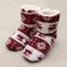 Unisex Cozy Cotton Slipper Boots - Indigo-Temple