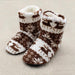 Unisex Cozy Cotton Slipper Boots - Indigo-Temple