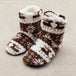 Unisex Cozy Cotton Slipper Boots - Indigo-Temple