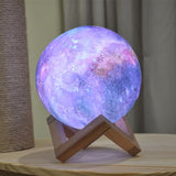 GalaxyLamp™- 3D Printed 16 Colors Moon Lamp With Remote Control - Indigo-Temple