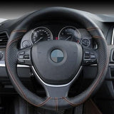 DIY Genuine Leather Steering Wheel Cover - Indigo-Temple