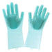 Magic Silicone Dish Washing Gloves - Indigo-Temple