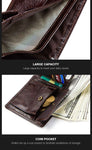 Anti-Lost/Theft Bluetooth Genuine  Leather Smart-Wallet - Indigo-Temple