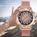 Vansvar™ Women's Fashion Rose-Gold Watch - Indigo-Temple