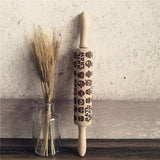 Christmas Embossing Rolling Pins - Indigo-Temple