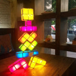 Creative Stackable Tetris Lamp - Indigo-Temple