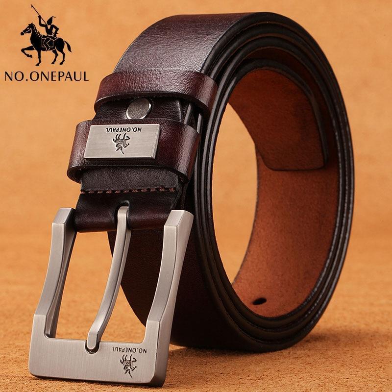 NO.ONEPAUL™ Men's Classic Genuine Leather Belt - Indigo-Temple