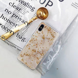 Luxury Marble and Gold Design Case for iPhone - Indigo-Temple