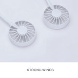 Hands-Free Dual-Wind Neckband Fan - Indigo-Temple