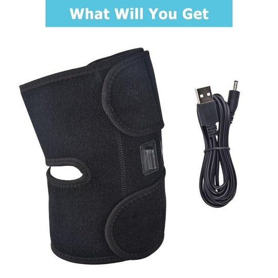 Electric Heated Therapy Knee Brace - Indigo-Temple