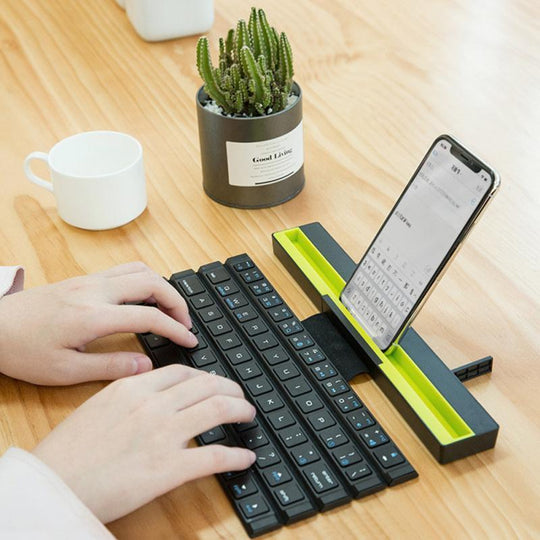 Foldable Wireless Rolly Bluetooth Keyboard - Indigo-Temple