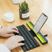 Foldable Wireless Rolly Bluetooth Keyboard - Indigo-Temple