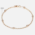 TrendsMax™ Rose Gold Unisex Chain-Link Bracelets - Indigo-Temple