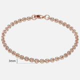 TrendsMax™ Rose Gold Unisex Chain-Link Bracelets - Indigo-Temple