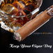 Clip-On Whiskey Glass Cigar Cradle - Indigo-Temple