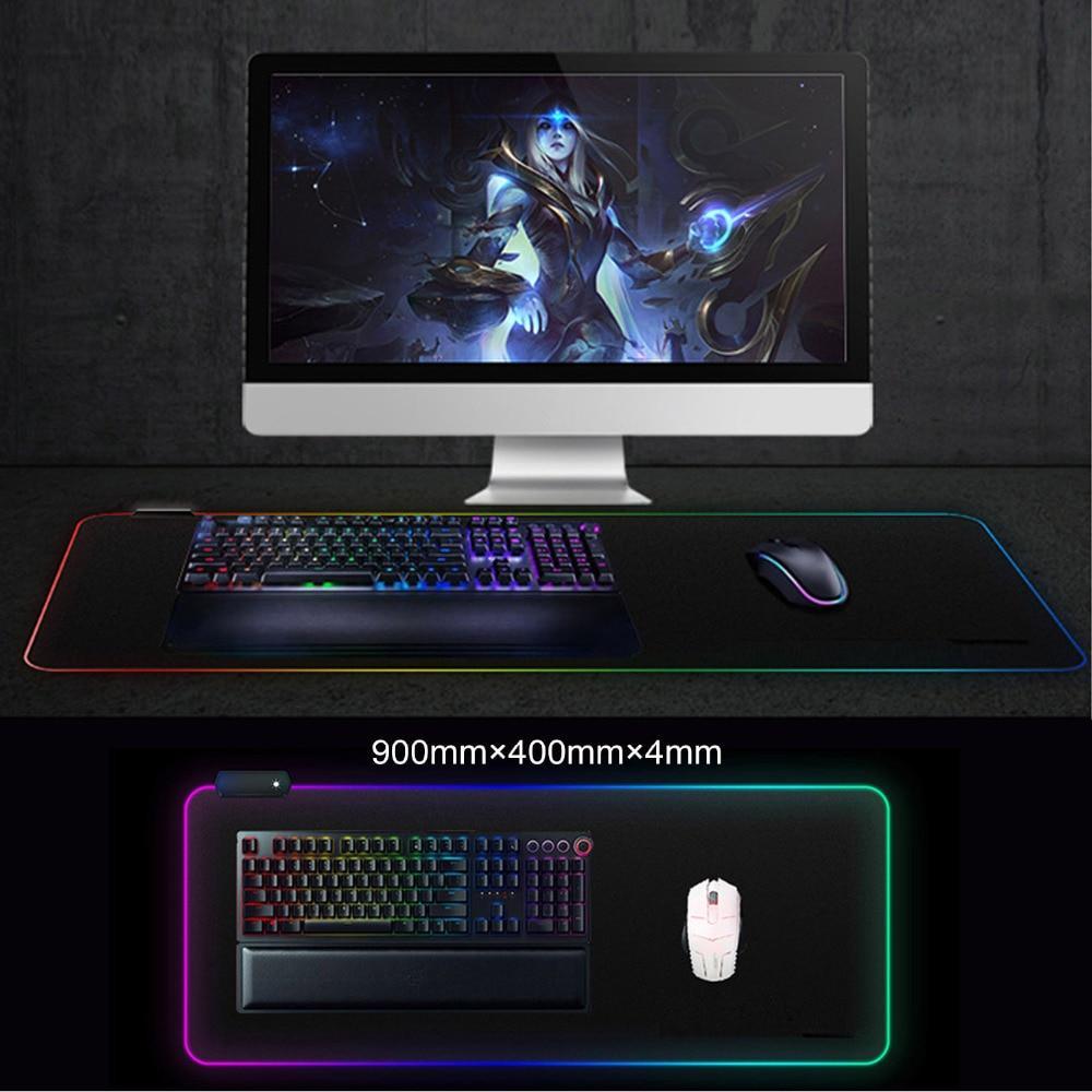 Super-Glow LED Anti-Slip Large Gaming Pad - Indigo-Temple