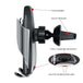 Electric-Auto Grip Phone Cradle and Qi Wireless Charger - Indigo-Temple