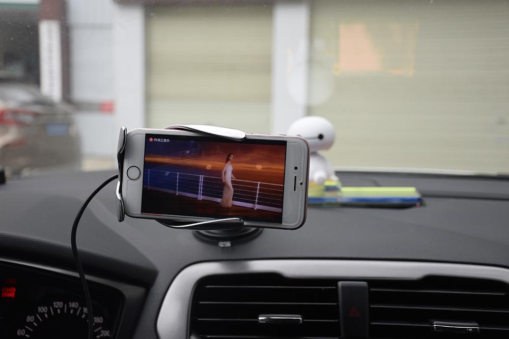 Electric-Auto Grip Phone Cradle and Qi Wireless Charger - Indigo-Temple