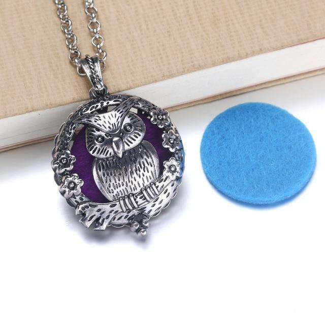 Essential Oil / Perfume Diffusing Locket Necklace - Indigo-Temple