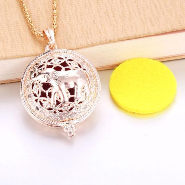 Essential Oil / Perfume Diffusing Locket Necklace - Indigo-Temple