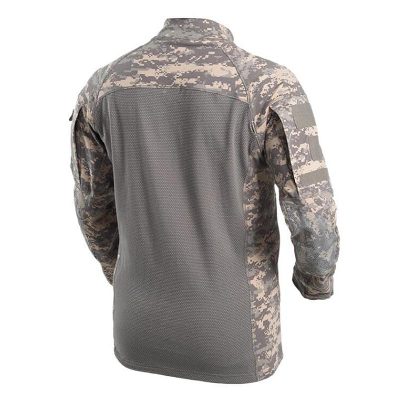 AlphArmor® Multi-Fabric Tactical Combat Shirt - Indigo-Temple