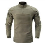 AlphArmor® Multi-Fabric Tactical Combat Shirt - Indigo-Temple