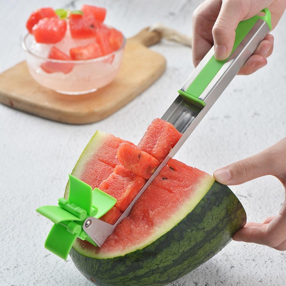 Easy-Slice Auto-Rotating Watermelon Dicer - Indigo-Temple