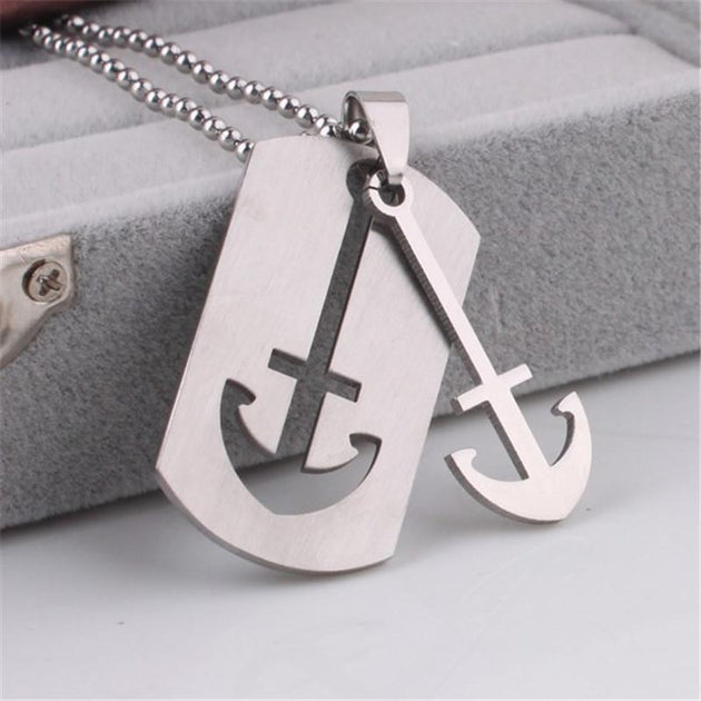 Marinman -Anchor Necklace - Indigo-Temple