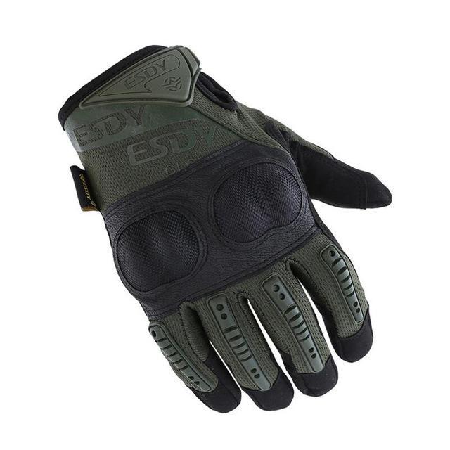 Armor-Shell Protection Full-Finger Tactical Gloves - Indigo-Temple