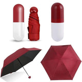 Pocket Sized Ultra Small Capsule Umbrella - Indigo-Temple