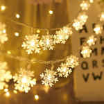 Christmas Led Garland Snowflake String Light (2 pcs set) - Indigo-Temple