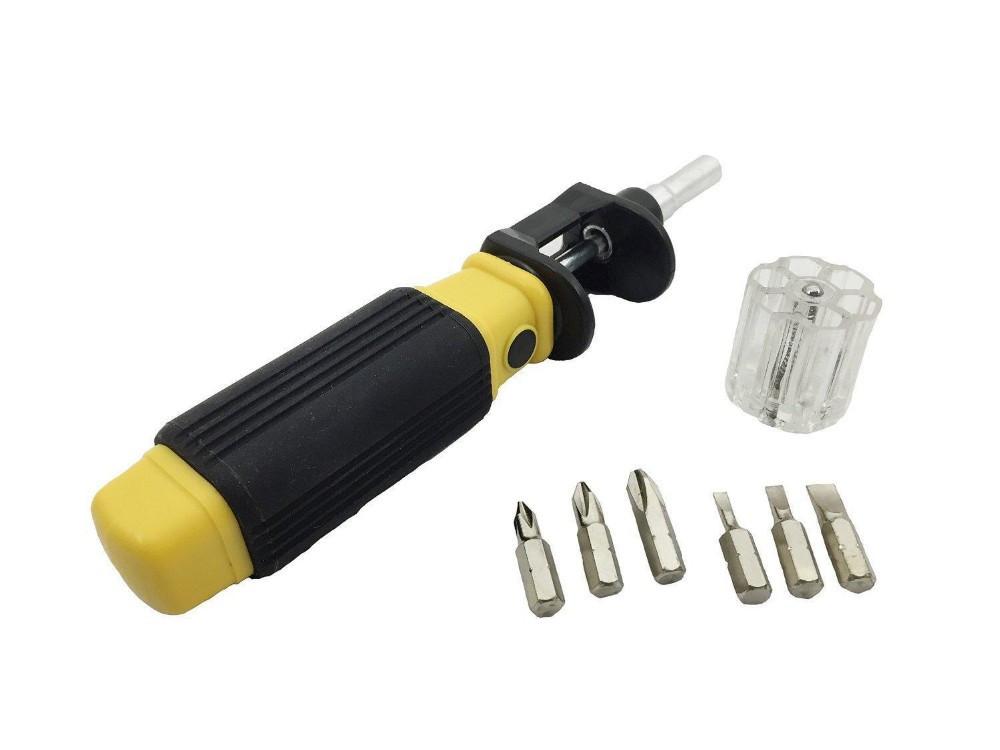 6 in 1  Twist-Bit Screwdriver - Indigo-Temple