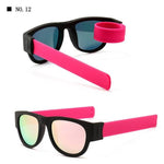 BendiShades™ Snap-Flex Polarized Unisex Sunglasses - Indigo-Temple