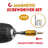 Magnetic Screwdriver / Drill Bit Set (4pcs set) - Indigo-Temple
