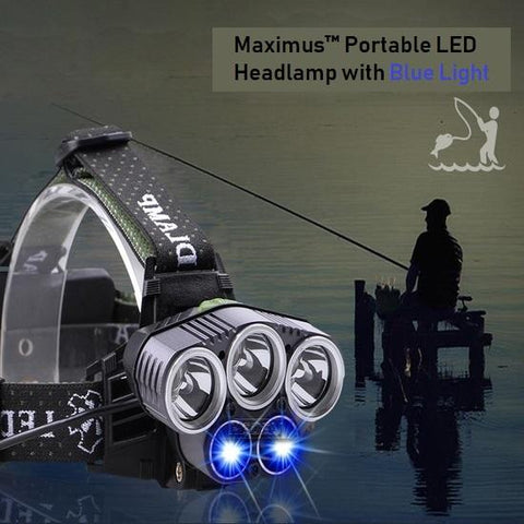 Maximus™ Portable LED Headlamp with Blue Light - Indigo-Temple