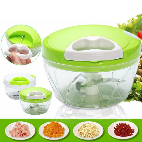 Multi-functional Spiral Slicer Food Chopper - Indigo-Temple