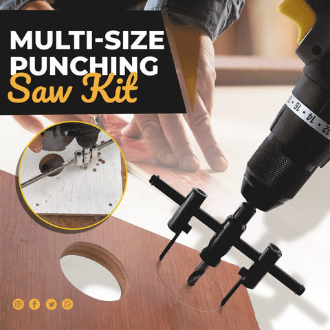 Multi-Size Adjustable Circle Punching Saw Kit