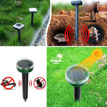 Solar-Powered Ultrasonic Garden Pest Repellent - Indigo-Temple