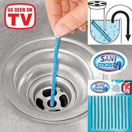 Sani Sticks Drain Cleaner Deodorizer ( 12pcs/row ) - Indigo-Temple