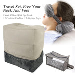 2 IN 1 Travel Mask & Neck Pillow - Indigo-Temple