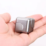 Anti-stress Gyro Aluminum Cube Spinner - Indigo-Temple