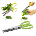 5 Layers Blade Multifunctional Kitchen Scissors - Indigo-Temple