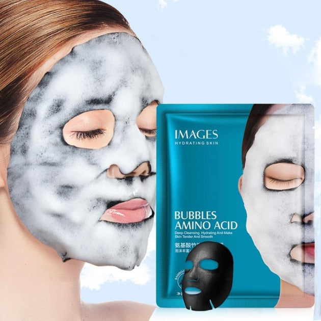 BeautySkin™ Korean Cosmetics  Amino Acid Bamboo Charcoal Bubble Mask (2pcs) - Indigo-Temple