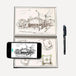 Smart Reusable Notebook - Indigo-Temple